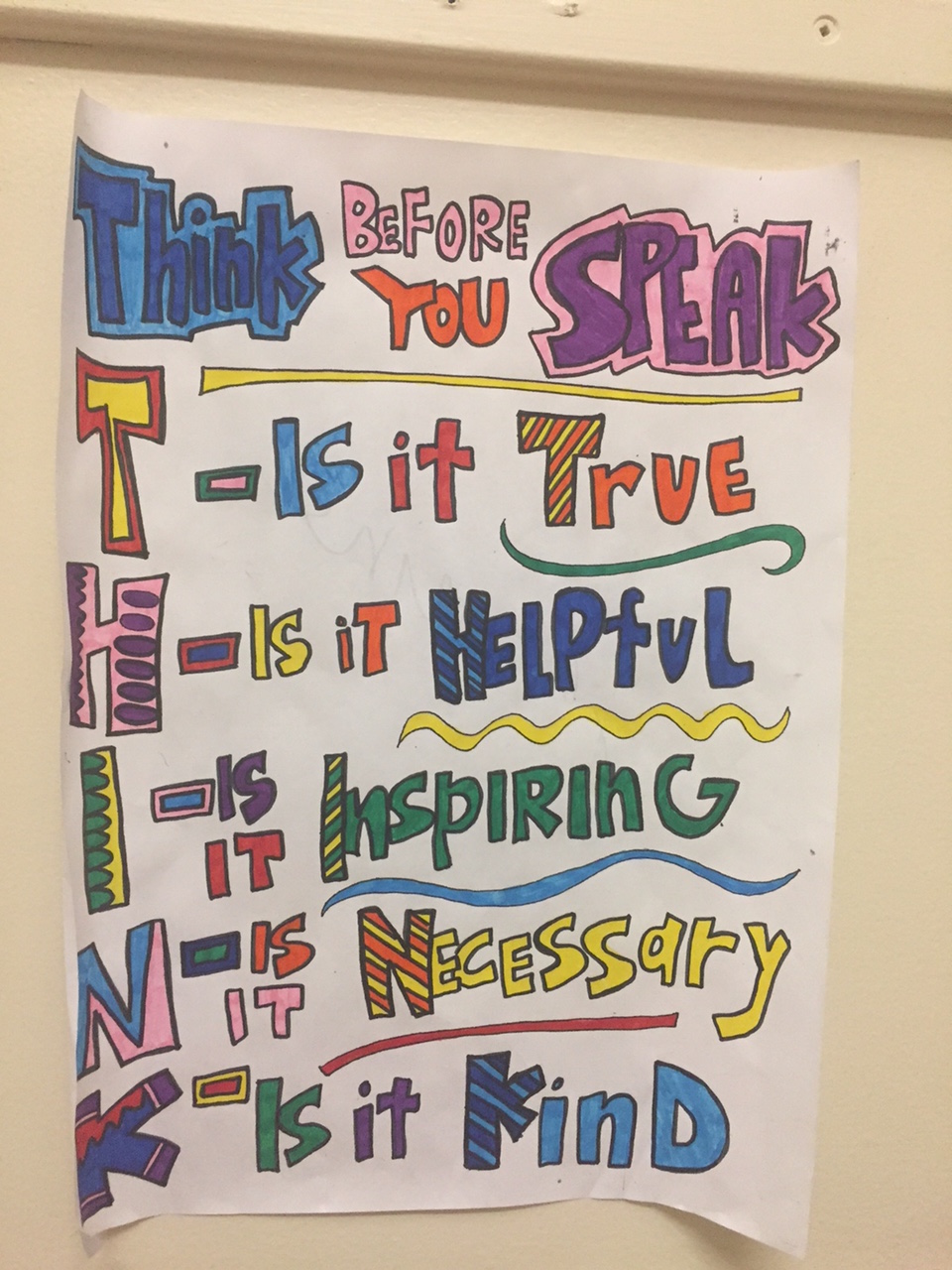 Think Before You Speak